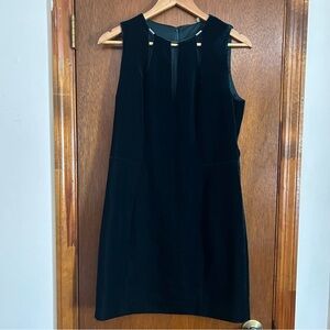 Tahari women’s emerald green jemra chain embellished cutout velvet dress size 8